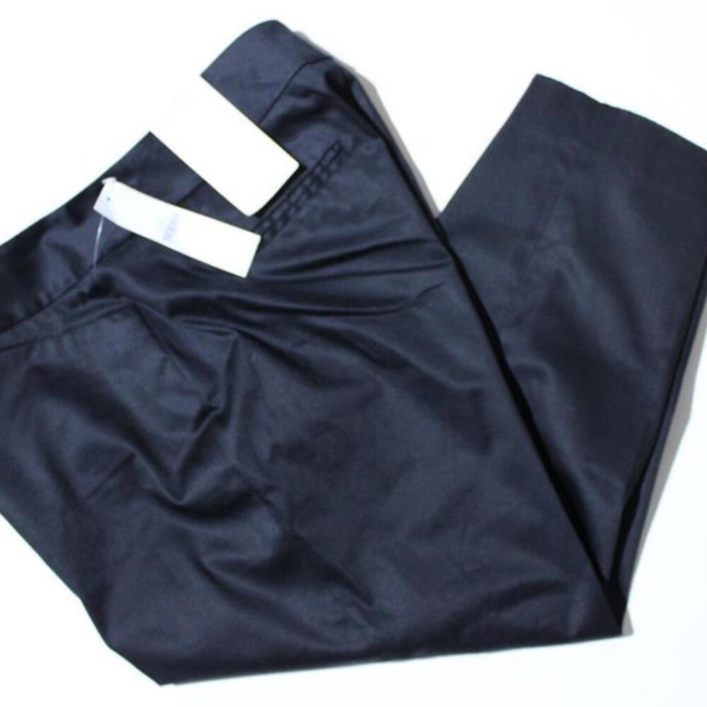 NEW Coldwater Creek Natural Fit Black Cropped Capri Pants sz 12 $59